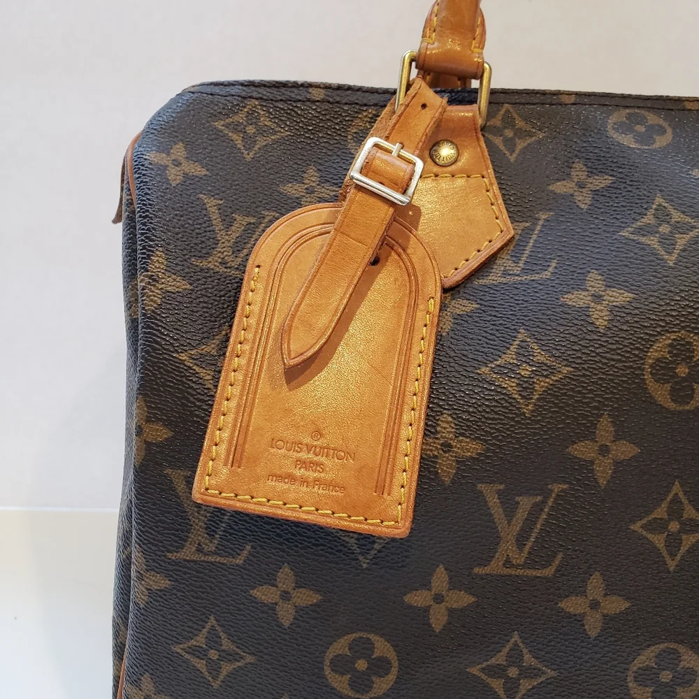 💖100% Authentic Vintage LOUIS VUITTON Monogram Speedy 30 *with FREE Bag Tag - Picture 5 of 17